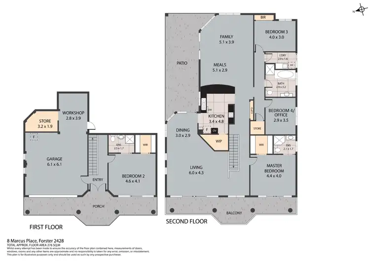 Floorplan of Homely house listing, 8 Marcus Place, Forster NSW 2428