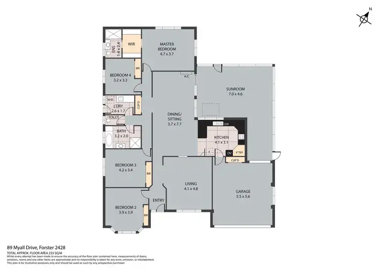 Floorplan of Homely house listing, 89 Myall Drive, Forster NSW 2428