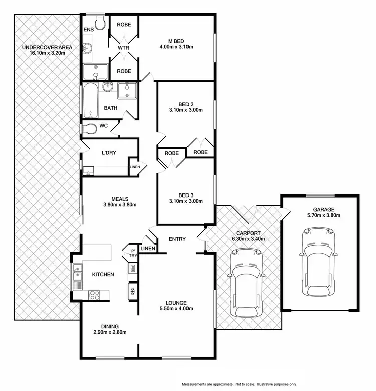 Floorplan of Homely house listing, 9 Poplar Street, Wodonga VIC 3690