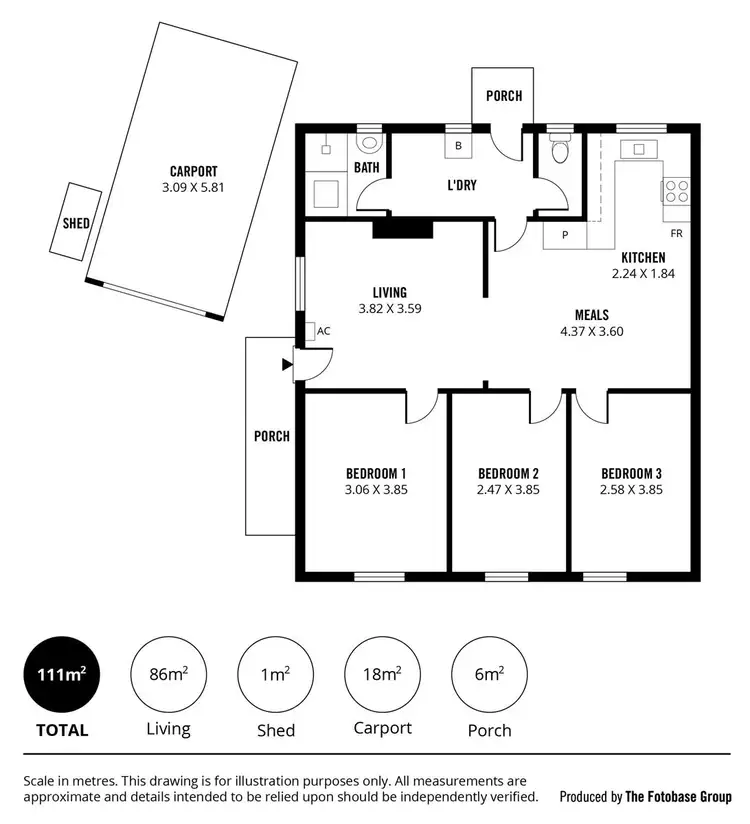 Floorplan of Homely house listing, 7 Grovely Avenue, Salisbury North SA 5108