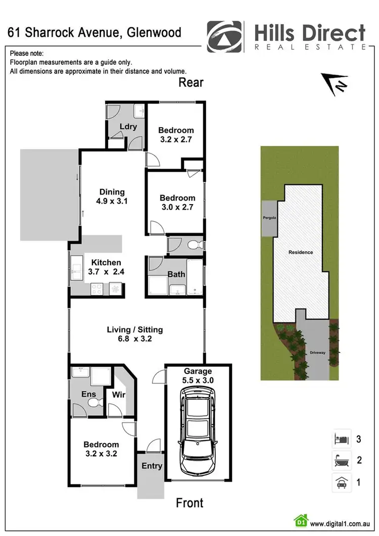 Floorplan of Homely house listing, 61 Sharrock Avenue, Glenwood NSW 2768