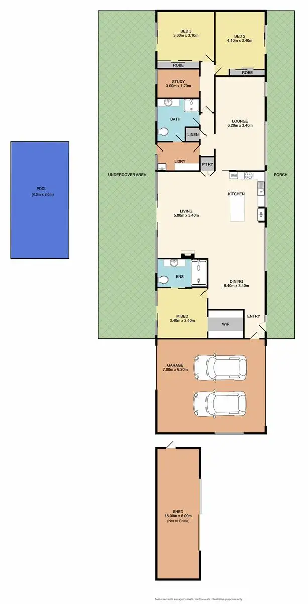 Floorplan of Homely house listing, 592 Beechworth Wodonga Road, Wooragee VIC 3747