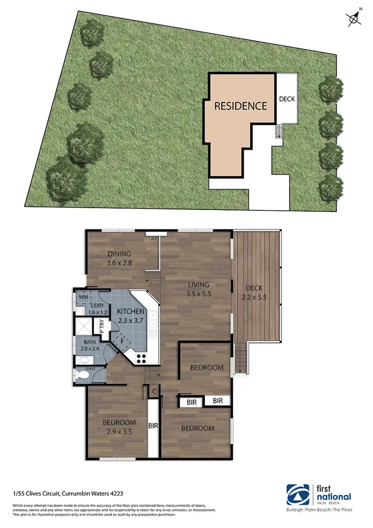 Floorplan of Homely house listing, 1/55 Clives Circuit, Currumbin Waters QLD 4223