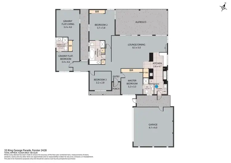 Floorplan of Homely house listing, 33 King George Parade, Forster NSW 2428