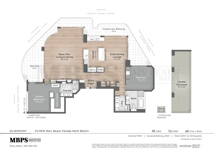 Floorplan of Homely apartment listing, 27/3510 Main Beach Parade, Main Beach QLD 4217