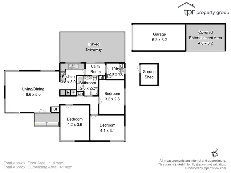 Floorplan of Homely house listing, 345 Brooker Highway, Lutana TAS 7009