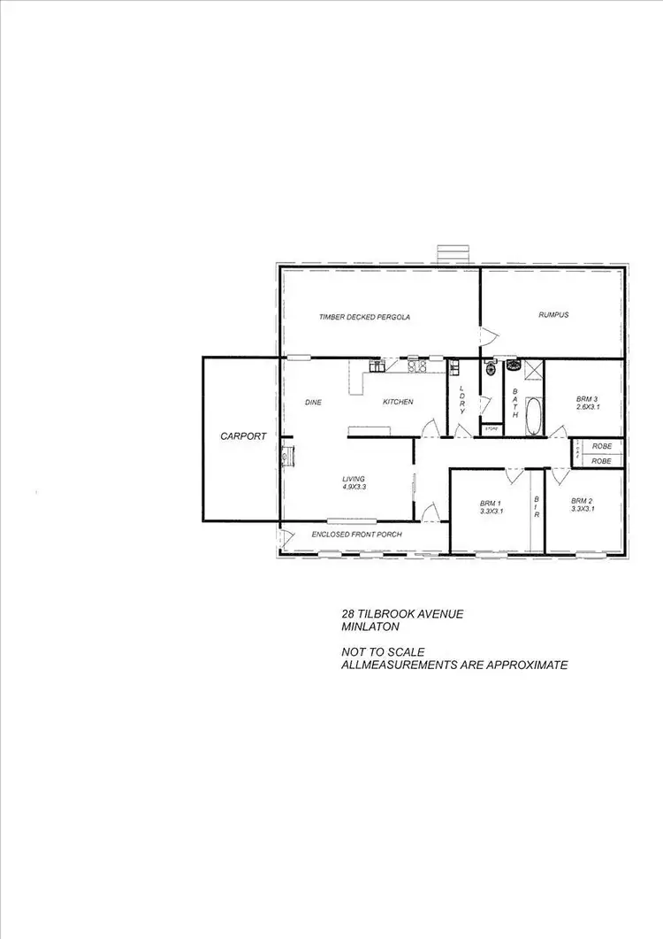 Floorplan of Homely house listing, 28 Tilbrook Avenue, Minlaton SA 5575