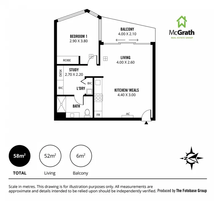 Floorplan of Homely apartment listing, 1703/421 King William Street, Adelaide SA 5000