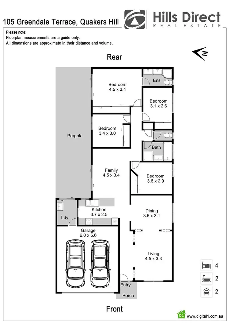 Floorplan of Homely house listing, 105 Greendale Terrace, Quakers Hill NSW 2763