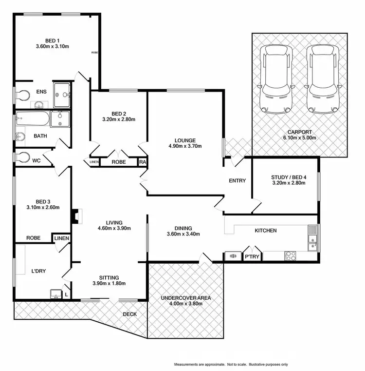 Floorplan of Homely house listing, 40 Nordsvan Drive, Wodonga VIC 3690
