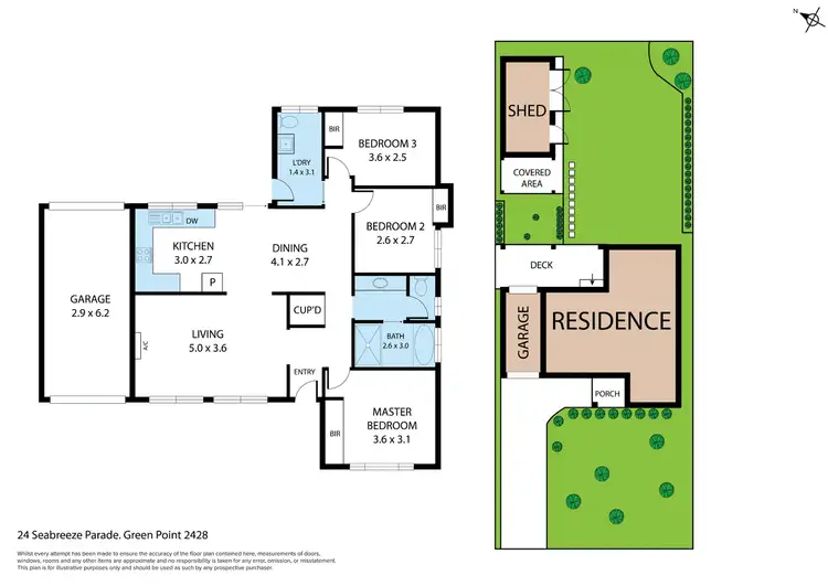 Floorplan of Homely house listing, 24 Seabreeze Parade, Green Point NSW 2428