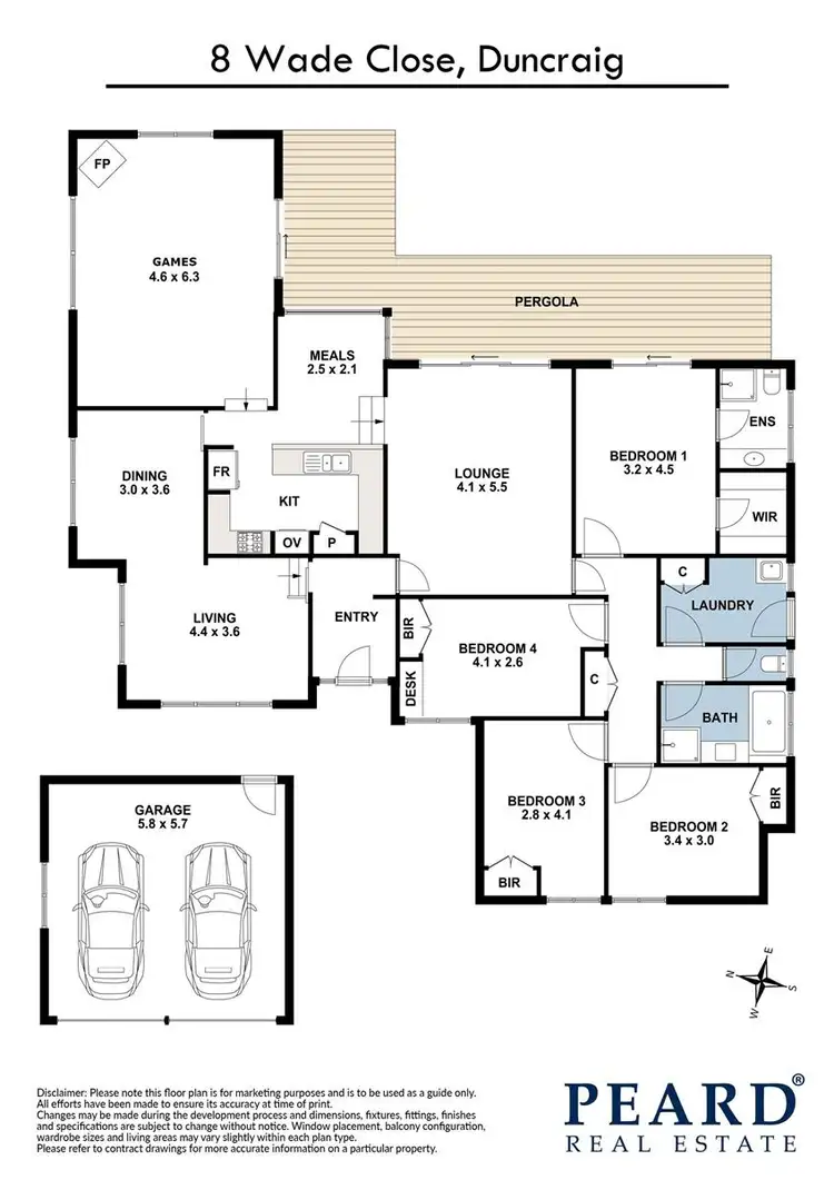 Floorplan of Homely house listing, 8 Wade Close, Duncraig WA 6023