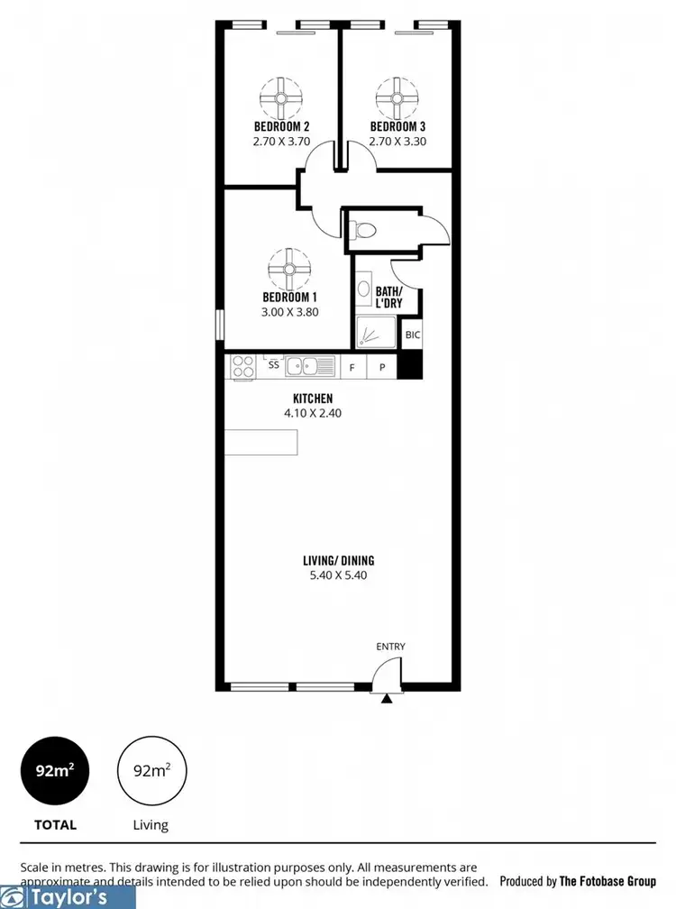 Floorplan of Homely unit listing, 10/13 Yates Street, Mawson Lakes SA 5095