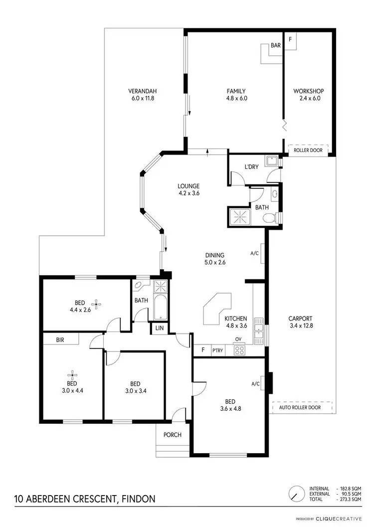 Floorplan of Homely house listing, 10 Aberdeen Crescent, Findon SA 5023