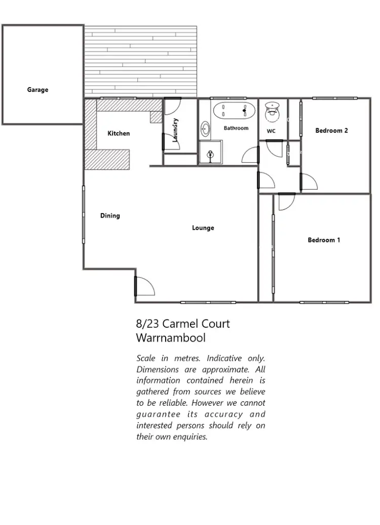 Floorplan of Homely house listing, 8/23 Carmell Drive, Warrnambool VIC 3280