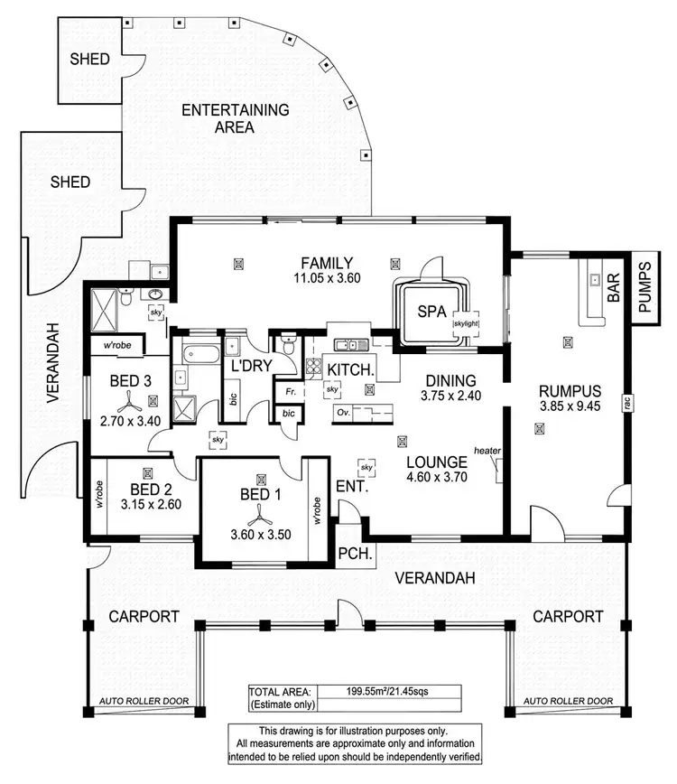 Floorplan of Homely house listing, 80 Sandison Road, Hallett Cove SA 5158