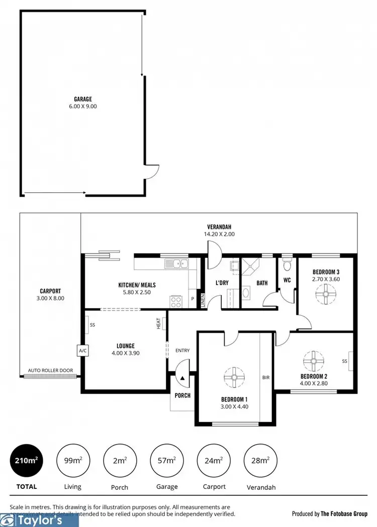 Floorplan of Homely house listing, 61 Northcote Drive, Para Hills West SA 5096