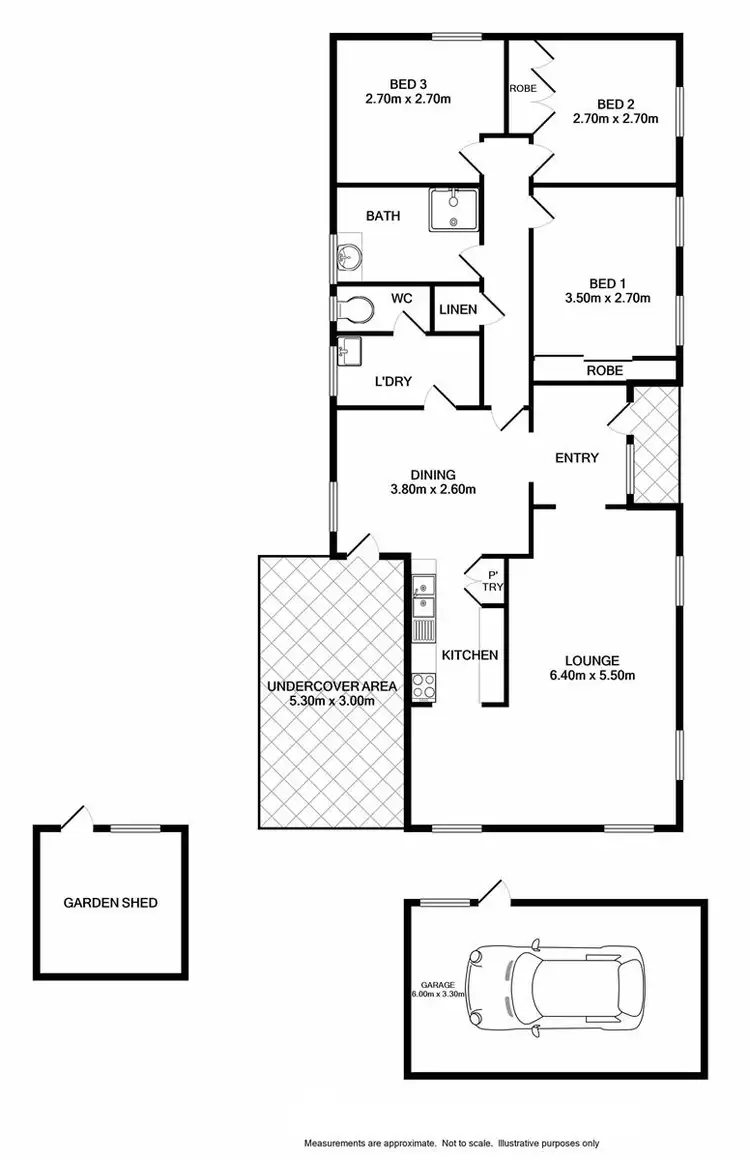 Floorplan of Homely house listing, 55 London Road, Wodonga VIC 3690