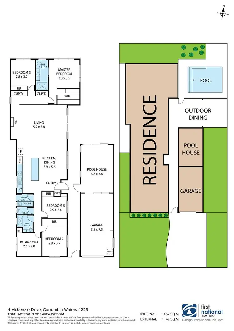 Floorplan of Homely house listing, 4 McKenzie Drive, Currumbin Waters QLD 4223