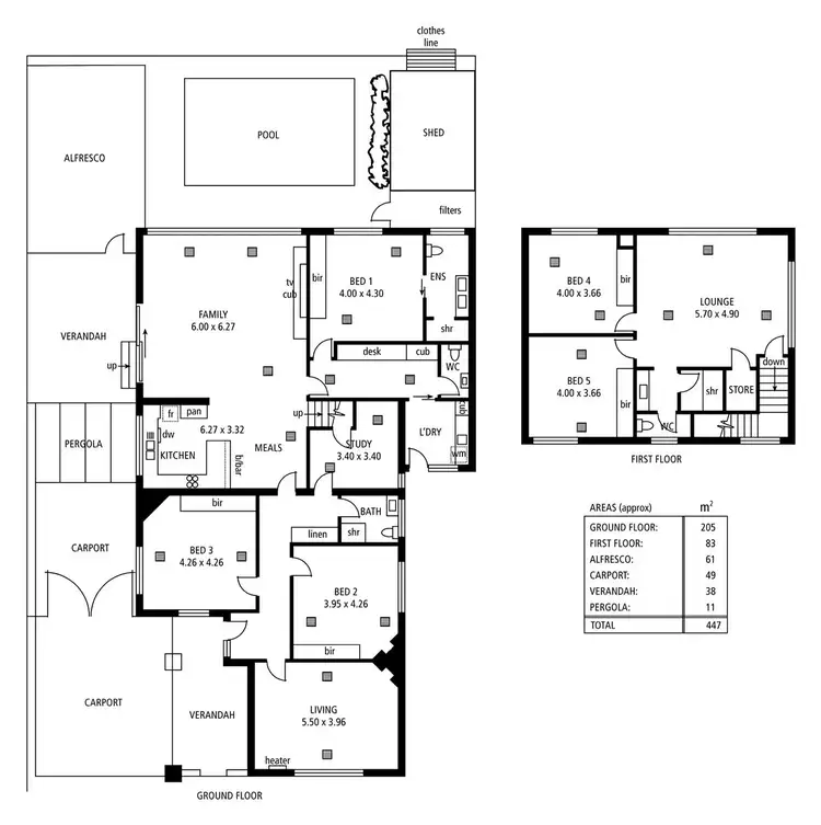 Floorplan of Homely house listing, 59 Balham Avenue, Kingswood SA 5062