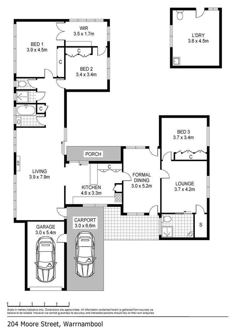Floorplan of Homely house listing, 204 Moore Street, Warrnambool VIC 3280