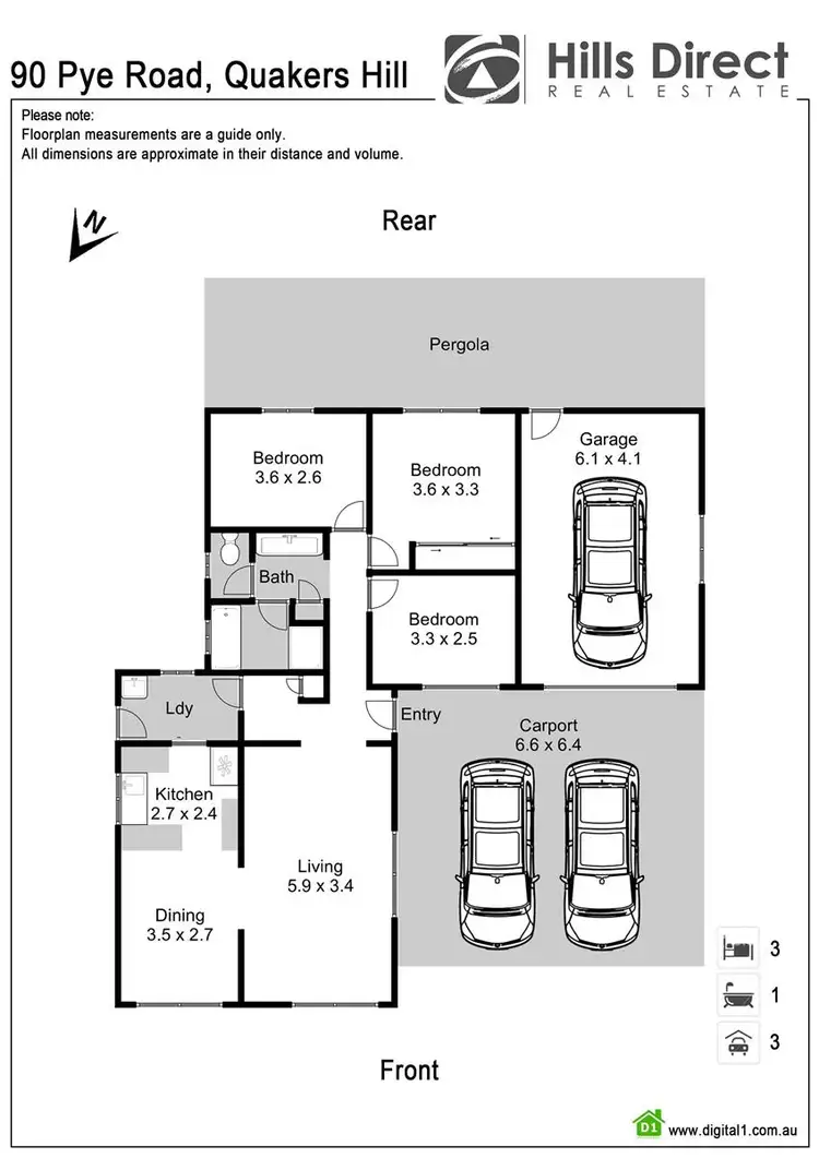 Floorplan of Homely house listing, 90 Pye Road, Quakers Hill NSW 2763