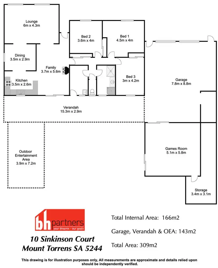 Floorplan of Homely house listing, 10 Sinkinson Court, Mount Torrens SA 5244