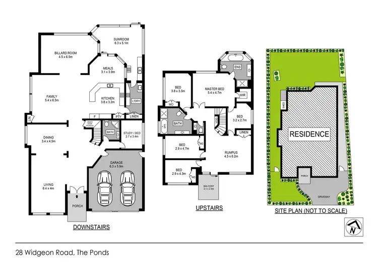 Floorplan of Homely house listing, 28 Widgeon Road, The Ponds NSW 2769