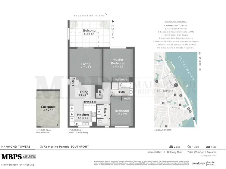 Floorplan of Homely apartment listing, 3/72 Marine Parade, Southport QLD 4215