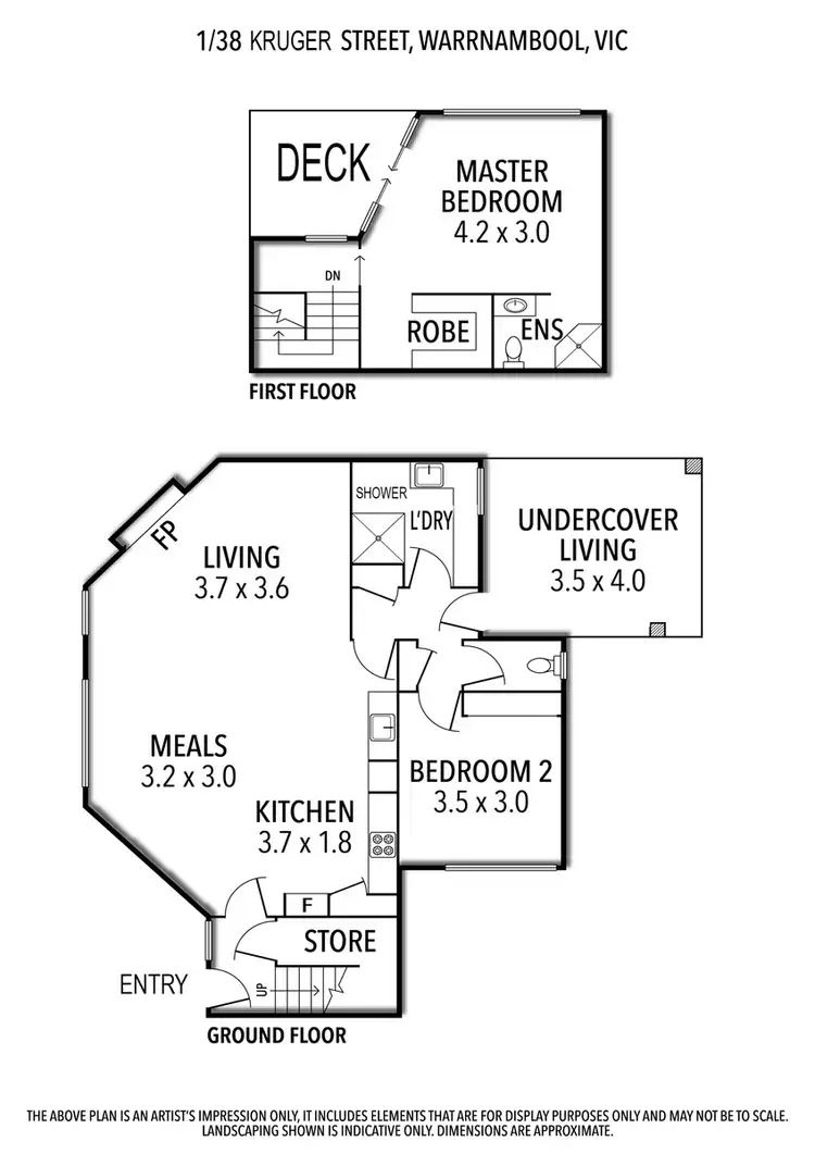 Floorplan of Homely house listing, 1/38 Kruger Street, Warrnambool VIC 3280