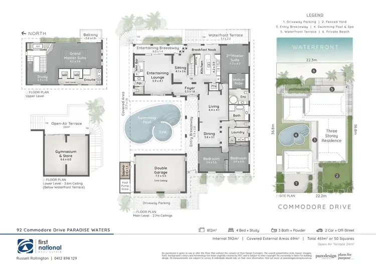 Floorplan of Homely house listing, 92 Commodore Drive, Paradise Waters QLD 4217