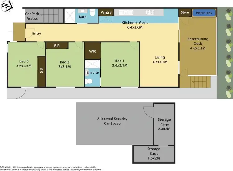 Floorplan of Homely townhouse listing, 4/217 Targo Road, Girraween NSW 2145