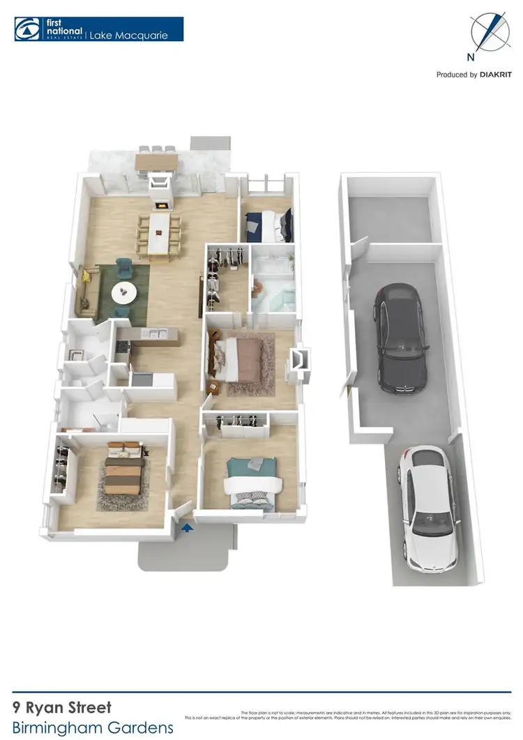 Floorplan of Homely house listing, 9 Ryan Street, Birmingham Gardens NSW 2287