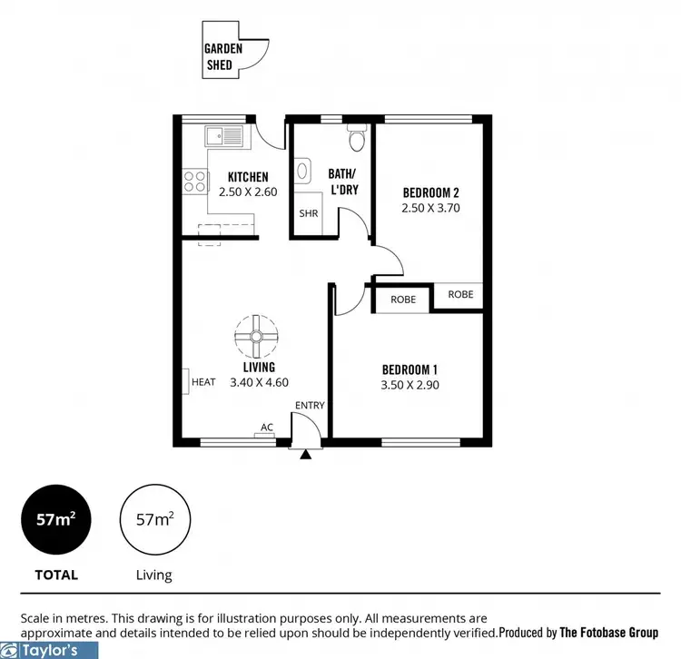 Floorplan of Homely unit listing, 4/14 Barcoo Road, Para Hills SA 5096