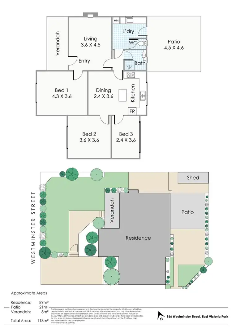 Floorplan of Homely house listing, 166 Westminster Street, East Victoria Park WA 6101