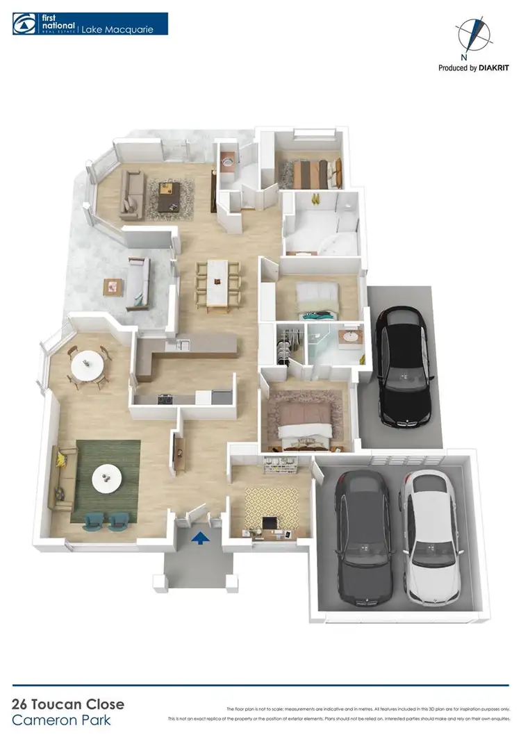 Floorplan of Homely house listing, 26 Toucan Close, Cameron Park NSW 2285