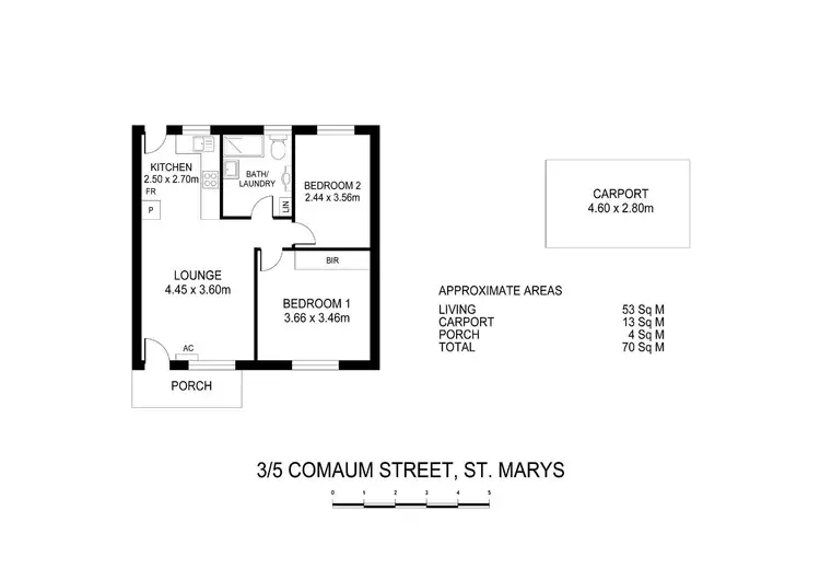 Floorplan of Homely unit listing, 3/5 Comaum Street, St Marys SA 5042