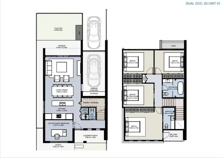 Floorplan of Homely semi-detached listing, 200-204 Flagstaff Road, Lake Heights NSW 2502