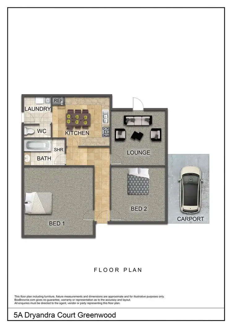 Floorplan of Homely house listing, 5A Dryandra Court, Greenwood WA 6024