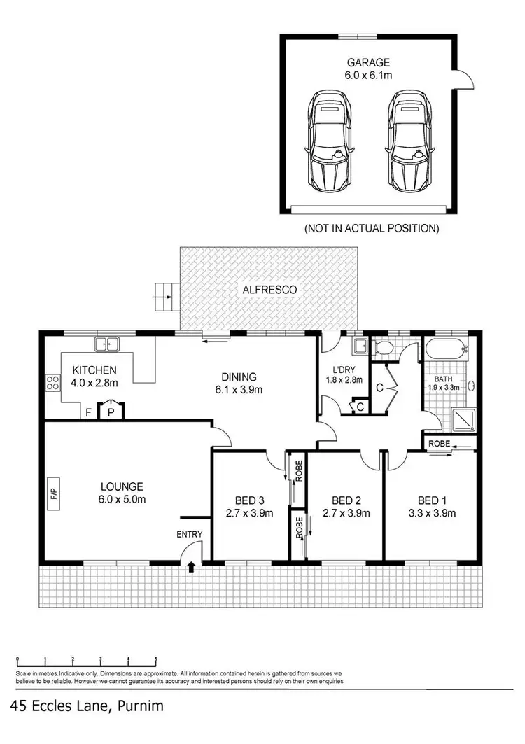 Floorplan of Homely house listing, 45 Eccles Lane, Purnim VIC 3278