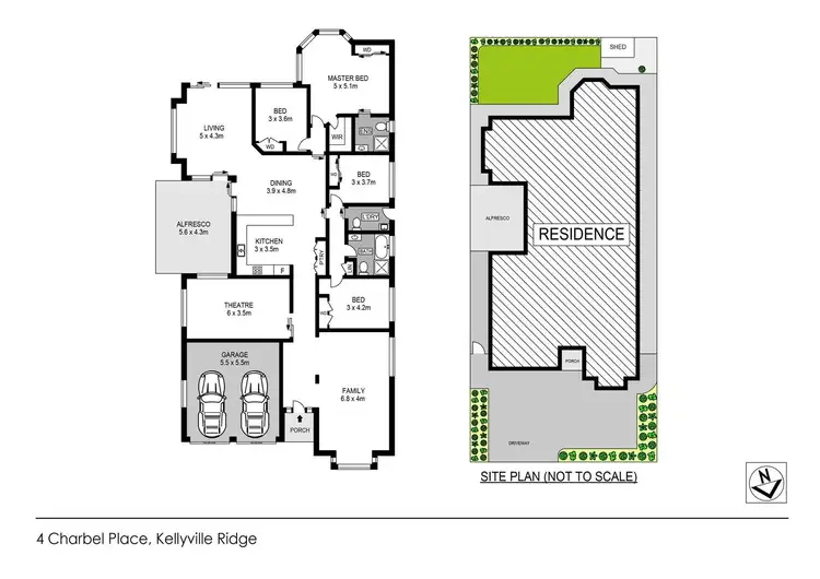 Floorplan of Homely house listing, 4 Charbel Place, Kellyville Ridge NSW 2155