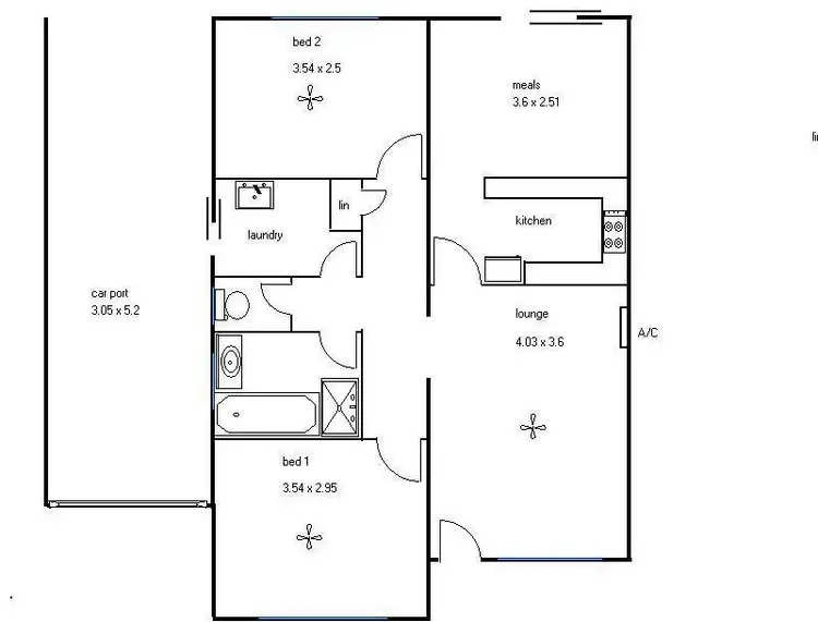 Floorplan of Homely unit listing, 16/70 Kiekebusch Road, Gulfview Heights SA 5096