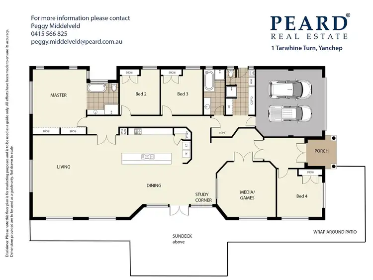 Floorplan of Homely house listing, 1 Tarwhine Turn, Yanchep WA 6035