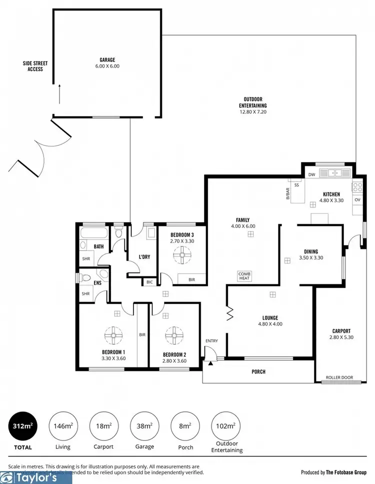 Floorplan of Homely house listing, 45 Lennox Drive, Paralowie SA 5108