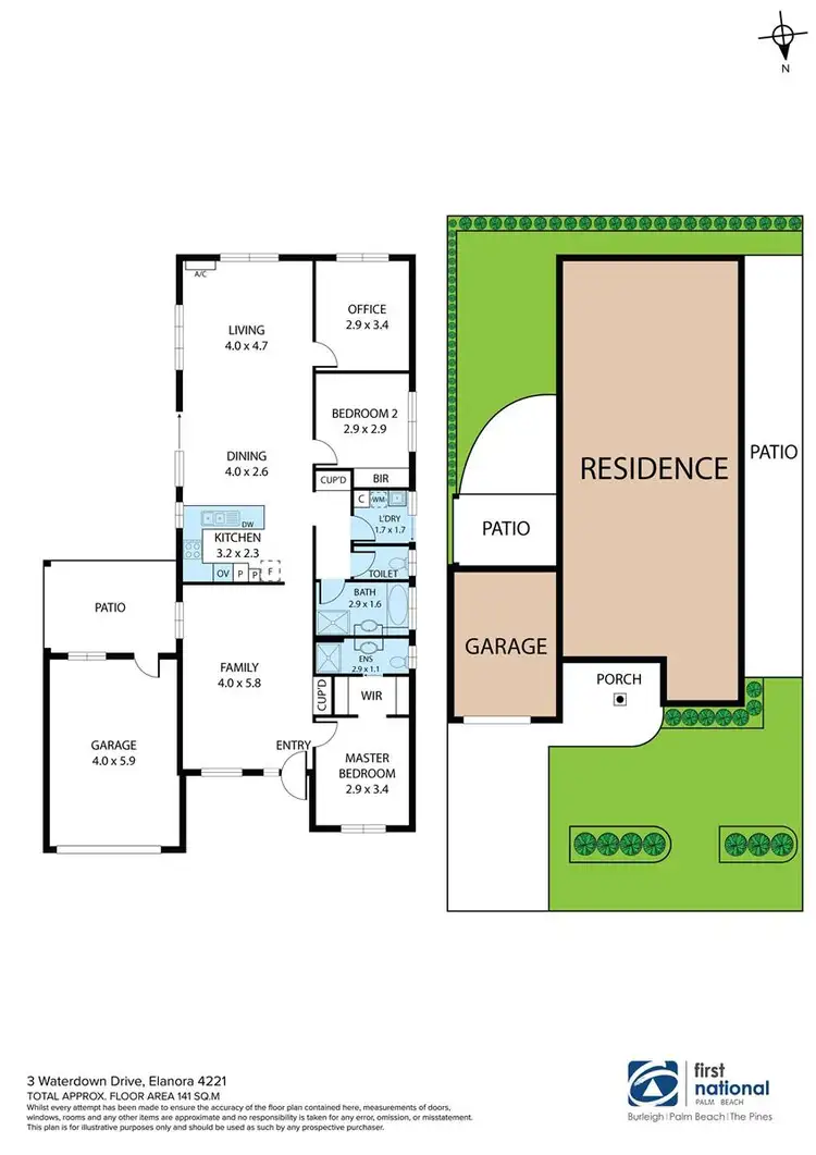 Floorplan of Homely house listing, 3 Waterdown Drive, Elanora QLD 4221