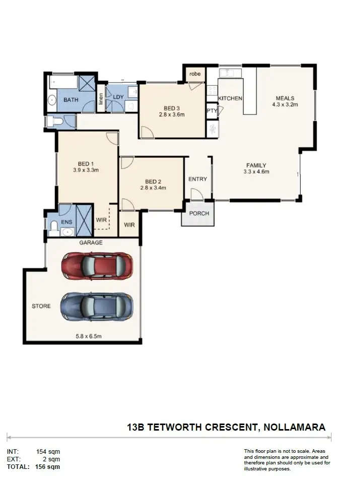 Floorplan of Homely house listing, 13B Tetworth Crescent, Nollamara WA 6061