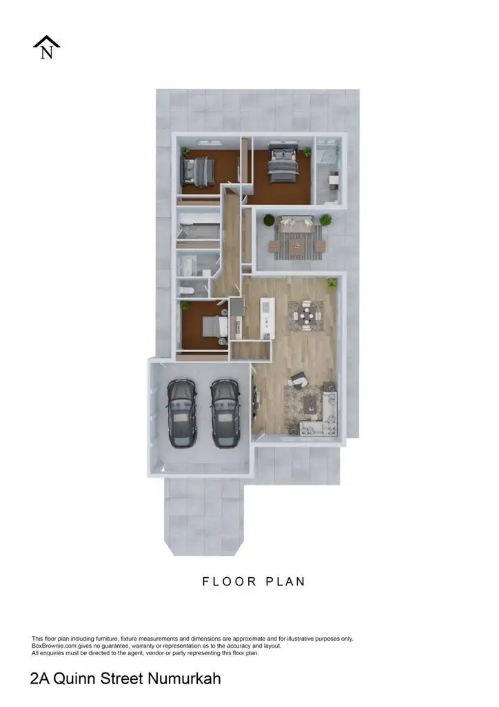 Floorplan of Homely house listing, 2A Quinn Street, Numurkah VIC 3636