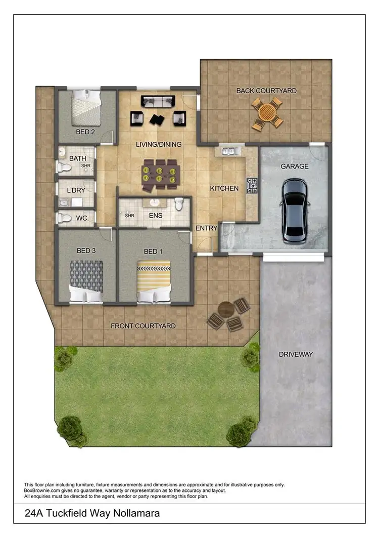 Floorplan of Homely villa listing, 24A Tuckfield Way, Nollamara WA 6061