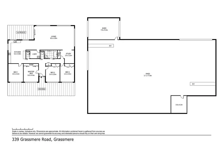 Floorplan of Homely house listing, 339 Grassmere Road, Grassmere VIC 3281