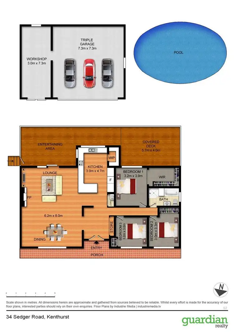 Floorplan of Homely house listing, 34 Sedger Road, Kenthurst NSW 2156